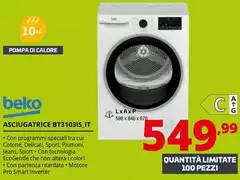 Beko - Asciugatrice BT3103IS_IT Beko - Asciugatrice BT3103IS_IT