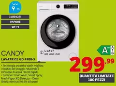 Candy - Lavatrice GD 49B8-S Candy - Lavatrice GD 49B8-S