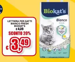 Biokat's - Lettiera Per Gatti Bianco Fresh Biokat's - Lettiera Per Gatti Bianco Fresh