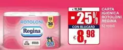Regina - Carta Igienica Rotoloni Regina - Carta Igienica Rotoloni
