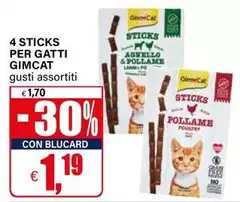 Gimcat - 4 Sticks Per Gatti Gimcat - 4 Sticks Per Gatti