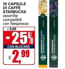 Starbucks - 10 Capsule Di Caffè Starbucks - 10 Capsule Di Caffè