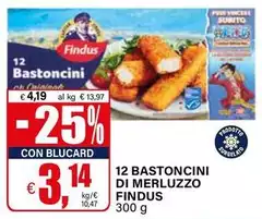 Findus - 12 Bastoncini Di Merluzzo Findus - 12 Bastoncini Di Merluzzo