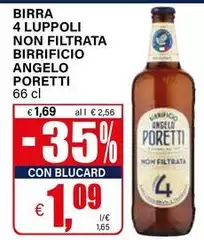 Birrificio Angelo Poretti - Birra 4 Luppoli Non Filtrata Birrificio Angelo Poretti - Birra 4 Luppoli Non Filtrata