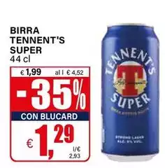 Tennent's - Birra Super Tennent's - Birra Super
