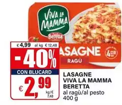 Beretta - Lasagne Viva La Mamma Beretta - Lasagne Viva La Mamma