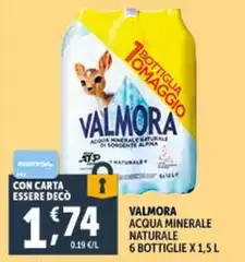 Valmora - Acqua Minerale Naturale 6 Bottiglie