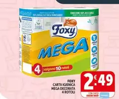 Foxy - Carta Igienica Mega Decorata Foxy - Carta Igienica Mega Decorata