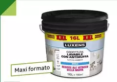 Luxens - Idropittura Lavabile Con Antimuffa -  16 L