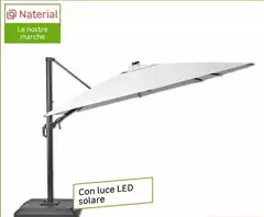 Naterial - Ombrellone Decentrato Led Sonora 282x391 Cm Naterial - Ombrellone Decentrato Led Sonora 282x391 Cm