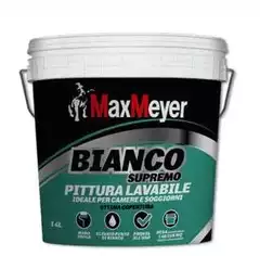 Maxmeyer - Idropittura Lavabile Bianco Supremo - 14 L