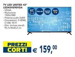 United - Tv Led 43" LED43HS90VDA United - Tv Led 43" LED43HS90VDA