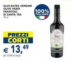 Frantoio Di Santa Tèà - Olio Extra Vergine Olive Verdi Frantoio Di Santa Tèà - Olio Extra Vergine Olive Verdi
