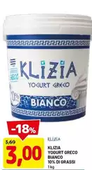 Klizia - Ogurt Greco Bianco Di Grassi Klizia - Ogurt Greco Bianco Di Grassi