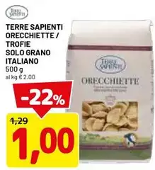 Terre sapienti - Orecchiette/Trofie Solo Grano Italiano