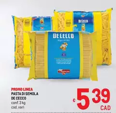 De Cecco - Pasta Di Semola De Cecco - Pasta Di Semola