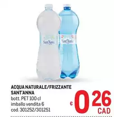 Sant'anna - Acqua Naturale/Frizzante