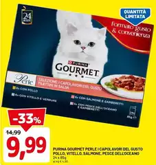 Purina - Gourmet Perle Capolavori Del Gusto Pollo Vitello Salmone Pesce Dell Oceano Purina - Gourmet Perle Capolavori Del Gusto Pollo Vitello Salmone Pesce Dell Oceano