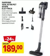 Samsung - Vs Et Pet Scopa Elettrica Samsung - Vs Et Pet Scopa Elettrica