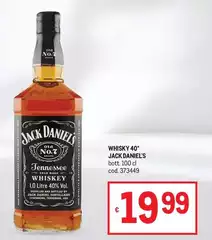 Jack Daniels - Whisky 40° Jack Daniel's Jack Daniels - Whisky 40° Jack Daniel's