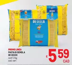 De Cecco - Pasta Di Semola De Cecco - Pasta Di Semola