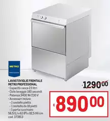 Lavastoviglie Frontale