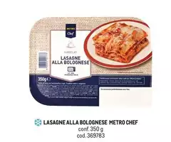 Metro chef - Lasagne Alla Bolognese