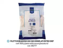 Metro chef - Filetti Di Branzino 120/160 Congelati Metro chef - Filetti Di Branzino 120/160 Congelati