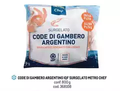 Metro chef - Code Di Gambero Argentino Iqf Surgelato