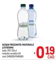 Levissima - Acqua Frizzante/Naturale Levissima - Acqua Frizzante/Naturale