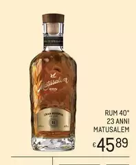 Matusalem - Rum 40° 23 Anni Matusalem - Rum 40° 23 Anni