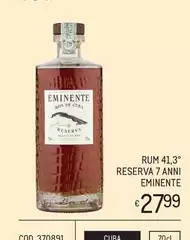 Rum 413° Reserva 7 Anni Eminente Rum 413° Reserva 7 Anni Eminente