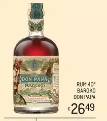 Don papa - Rum 40° Don papa - Rum 40°