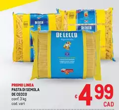 De Cecco - Pasta Di Semola De Cecco - Pasta Di Semola