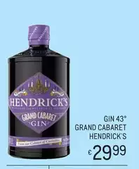 Hendrick's - Gin 43° Grand Cabaret