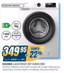 Hisense - Lavatrice WF1Q9041BW Hisense - Lavatrice WF1Q9041BW