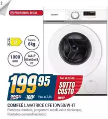 Comfeè - Lavatrice CFE10W60/W-IT Comfeè - Lavatrice CFE10W60/W-IT