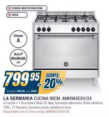 La Germania Cucina 90Cm AMN965EXV/24 La Germania Cucina 90Cm AMN965EXV/24