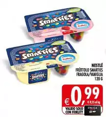 Nestlè - Fruttolo Smarties Fragola/Vaniglia Nestlè - Fruttolo Smarties Fragola/Vaniglia