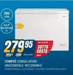 Comfeè - Congelatore Orizzontale RCC395WH2 Comfeè - Congelatore Orizzontale RCC395WH2
