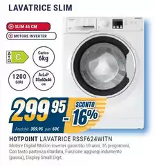 Hotpoint - Lavatrice RSSF624WITN Hotpoint - Lavatrice RSSF624WITN