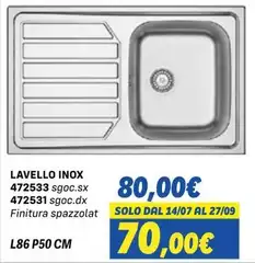 Solo - Lavello Inox 472533 Sgoc.sx