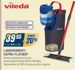 Vileda - Lavapavimenti H2PRO-Flatmop