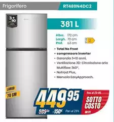 Hisense - Frigorifero RT488N4DC2
