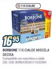 Caffe Borbone - 115 Cialde Miscela Decisa Caffe Borbone - 115 Cialde Miscela Decisa