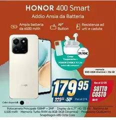 Honor - 400 Smart Addio Ansia Da Batteria Honor - 400 Smart Addio Ansia Da Batteria