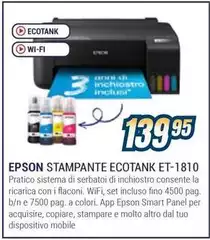Epson - Stampante Ecotank ET-1810