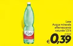 Lete - Acqua Minerale Effervescente Naturale
