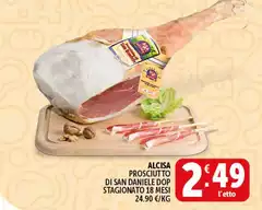Alcisa - Prosciutto Di San Daniele DOP Stagionato 18 Mesi