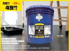 Tixe - Idropittura Murale Mano Unica Superlavabile